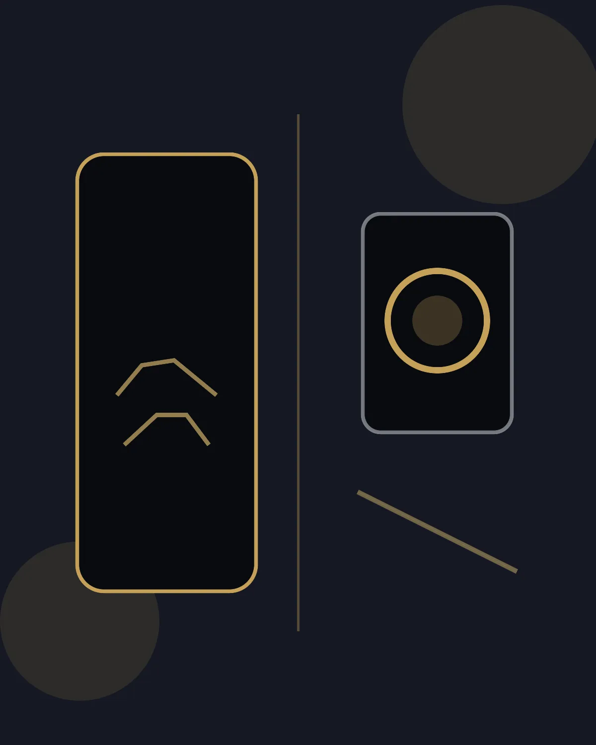 Abstrakter Telefon-und-Kamera-Vergleich als Bild für Telefonsex statt Webcam